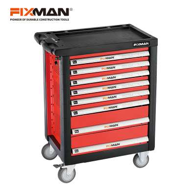 FIXMAN 8 Drawer Tool Cabinet for Garage Store Automotive Use Roller Cabinet Mechanical Tool Trolley