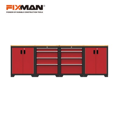 FIXMAN GA4 High Quality Garage Storage System With Pegboard Metal Tool Station