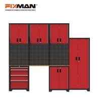 FIXMAN GA20 High Quality Garage Storage System With Pegboard Metal Tool Station