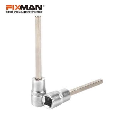 FIXMAN 1/2"Dr.hexagon bit socket CRV micro finish socket