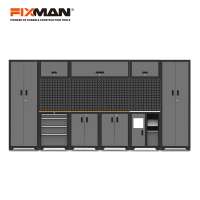 FIXMAN GC27 High Quality Garage Storage System With Pegboard Metal Tool Station