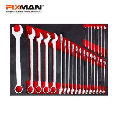 FIXMAN 25PC Combination Wrench Set in EVA foam modular for Tool Cabinet use