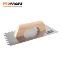 FIXMAN New Product Wood Handle Notch Trowel