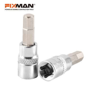 FIXMAN 1/4" DR hexagon bit socket  CRV socket