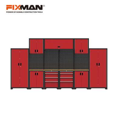 FIXMAN GA29 High Quality Garage Storage System With Pegboard Metal Tool Station