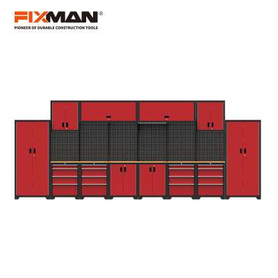 FIXMAN GA33 High Quality Garage Storage System With Pegboard Metal Tool Station