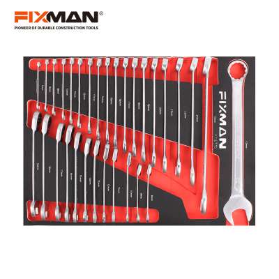 FIXMAN 31PC EVA foam modular Combination Wrench Set  for Tool Cabinet use