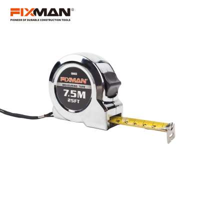 FIXMAN Plastic Shell with Chrome Plated 5m Steel Tape Measures