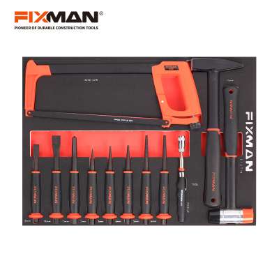 FIXMAN 15PC Professional Quality Hammer and Punch EVA Set