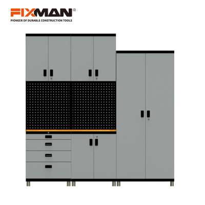 FIXMAN GB18 High Quality Garage Storage System With Pegboard Metal Tool Station