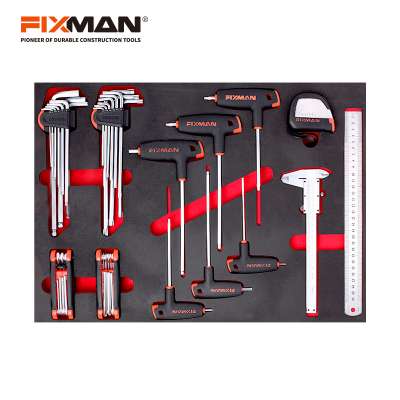 FIXMAN 13PC EVA Foam modular  Hex Keys Set for Tool Trolley use