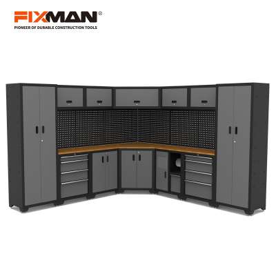 FIXMAN GC28 High Quality Garage Storage System With Pegboard Metal Tool Station