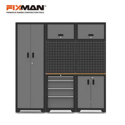 FIXMAN GC01 High Quality Garage Storage System With Pegboard Metal Tool Station