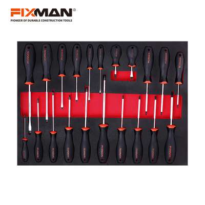 FIXMAN 21PC Screwdriver Set in EVA foam modular for Tool Cabinet use